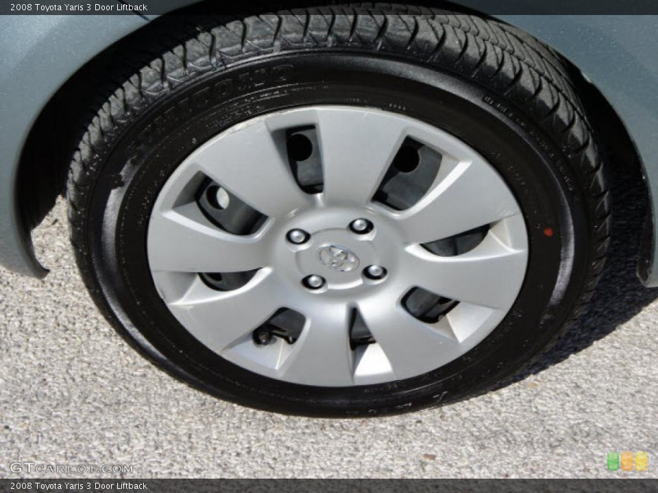 2008 Toyota Yaris 3 Door Liftback Wheel and Tire Photo #45372628