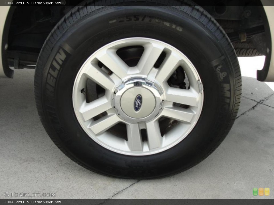 2004 Ford F150 Lariat SuperCrew Wheel and Tire Photo #45375639