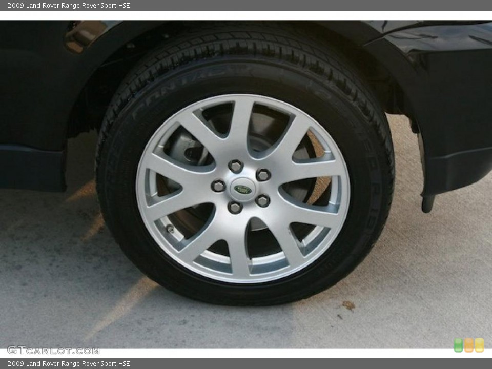2009 Land Rover Range Rover Sport HSE Wheel and Tire Photo #45386727