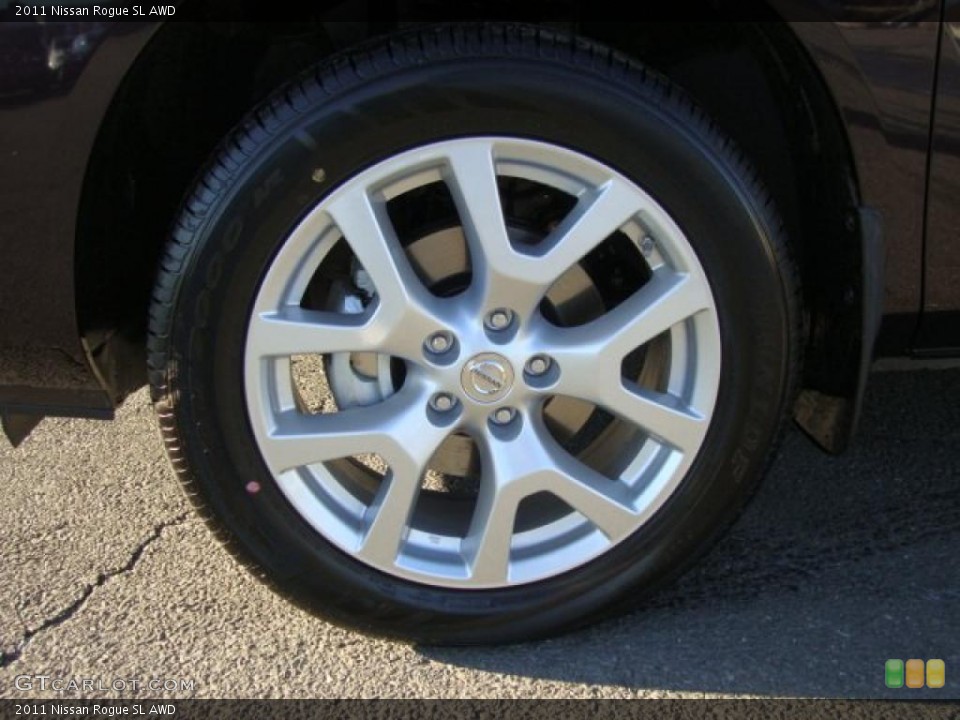 2011 Nissan Rogue SL AWD Wheel and Tire Photo #45389270