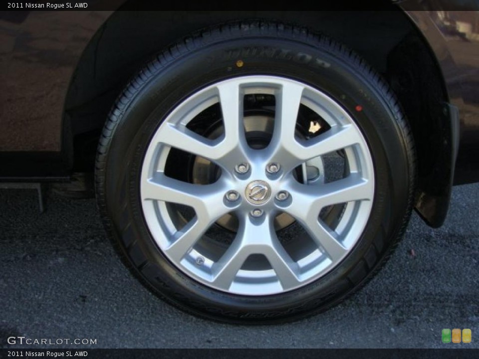 2011 Nissan Rogue SL AWD Wheel and Tire Photo #45389290