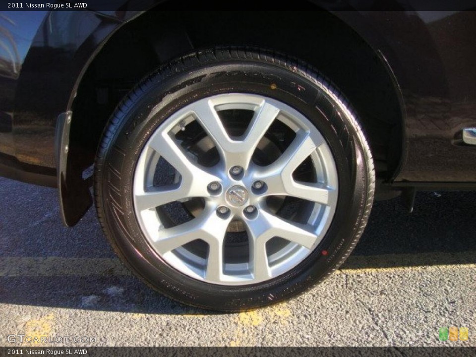 2011 Nissan Rogue SL AWD Wheel and Tire Photo #45389303