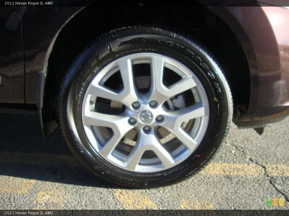 2011 Nissan Rogue SL AWD Wheel and Tire Photo #45389311