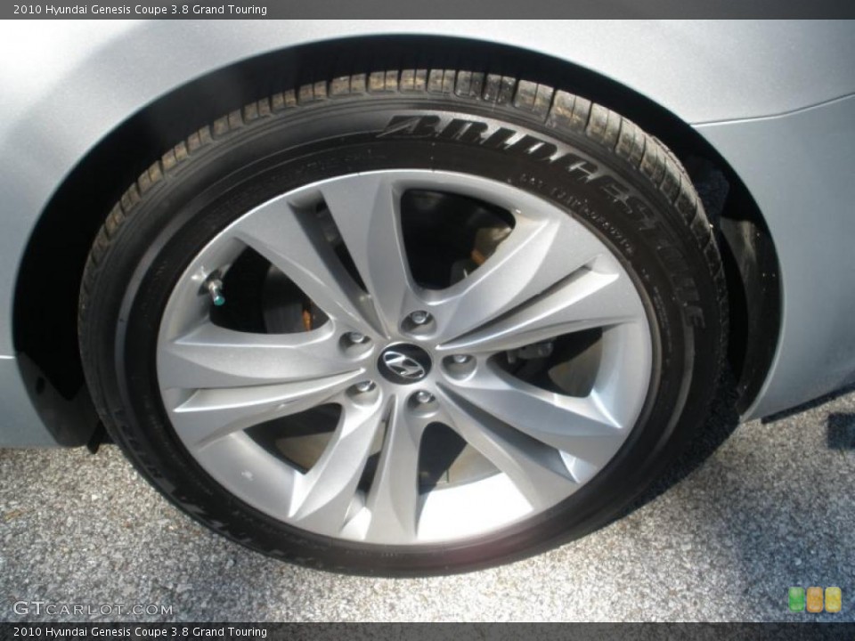 2010 Hyundai Genesis Coupe 3.8 Grand Touring Wheel and Tire Photo #45410781