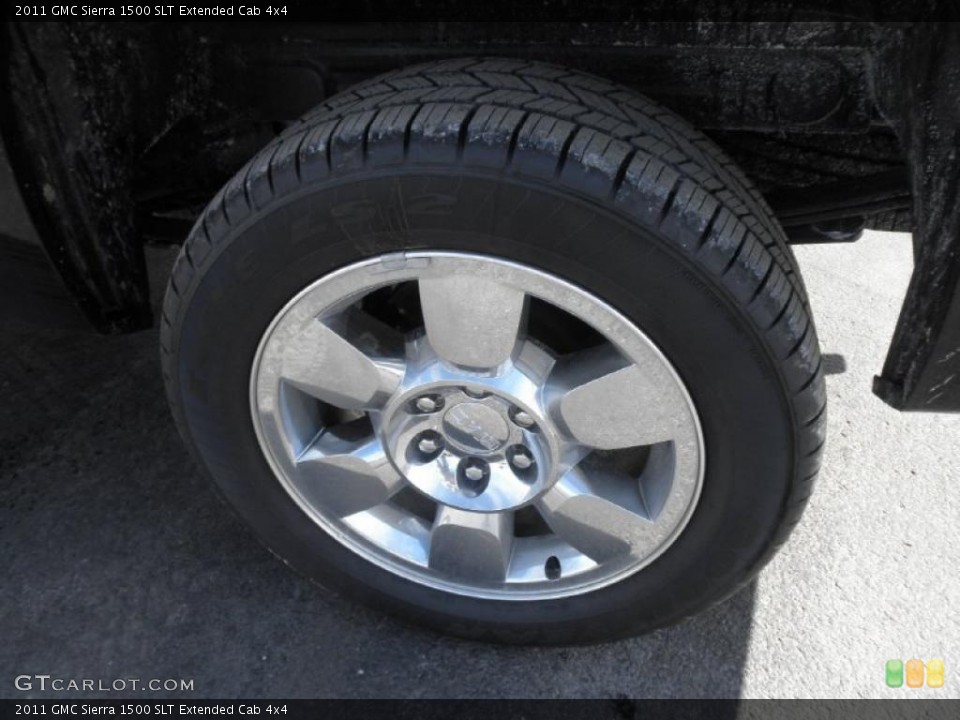 2011 GMC Sierra 1500 SLT Extended Cab 4x4 Wheel and Tire Photo #45418352