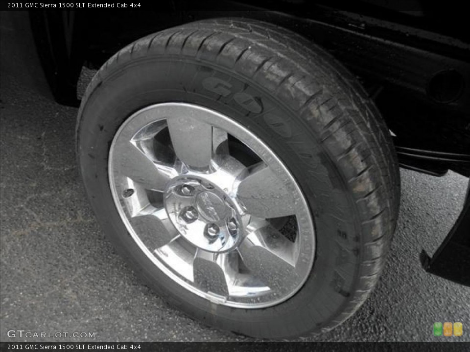 2011 GMC Sierra 1500 SLT Extended Cab 4x4 Wheel and Tire Photo #45421482