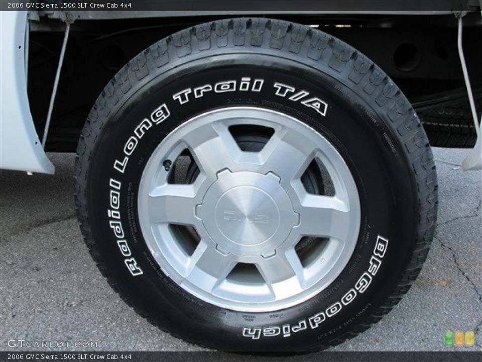 2006 GMC Sierra 1500 SLT Crew Cab 4x4 Wheel and Tire Photo #45422866