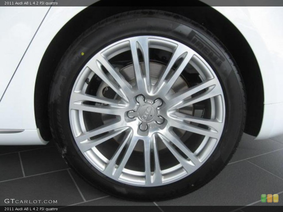 2011 Audi A8 L 4.2 FSI quattro Wheel and Tire Photo #45435670