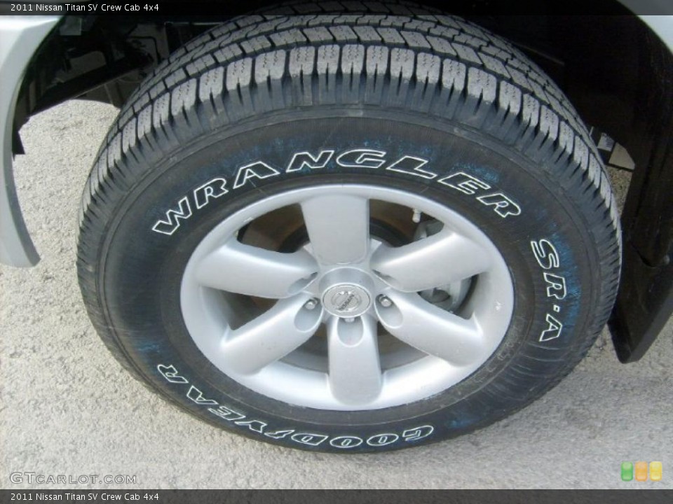 2011 Nissan Titan SV Crew Cab 4x4 Wheel and Tire Photo #45452140