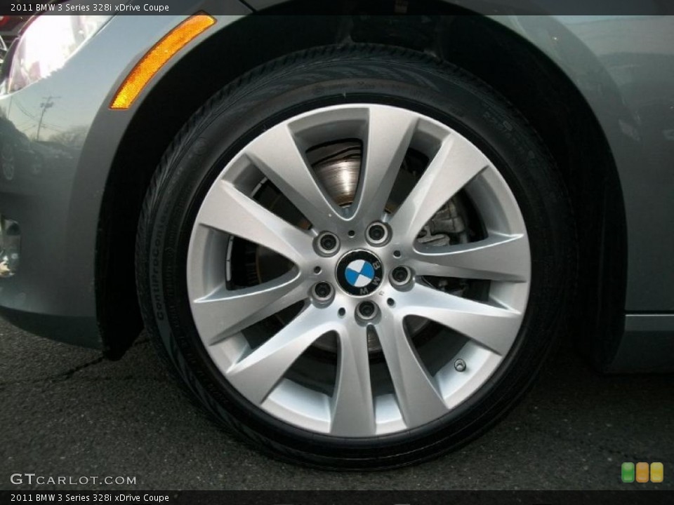 2011 BMW 3 Series 328i xDrive Coupe Wheel and Tire Photo #45455608