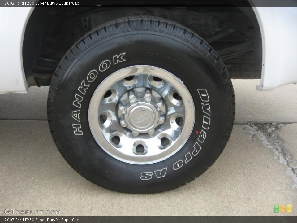 2003 Ford F250 Super Duty XL SuperCab Wheel and Tire Photo #45456976