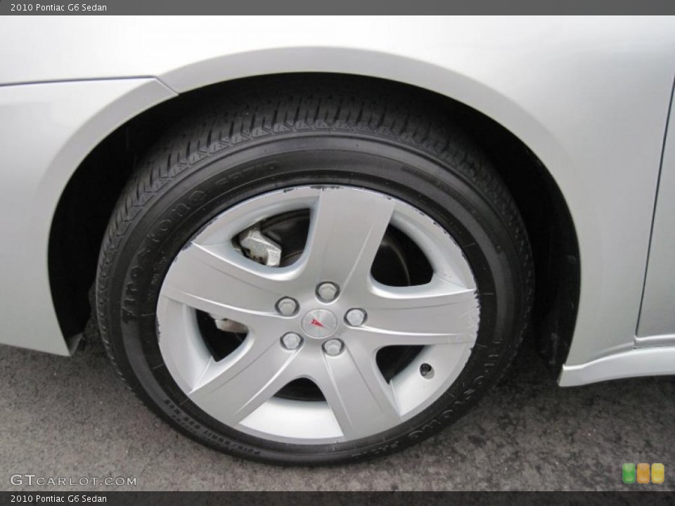2010 Pontiac G6 Sedan Wheel and Tire Photo #45459489