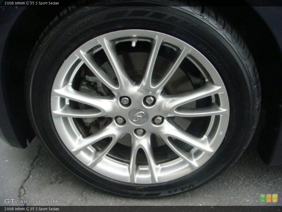 2008 Infiniti G 35 S Sport Sedan Wheel and Tire Photo #45459673
