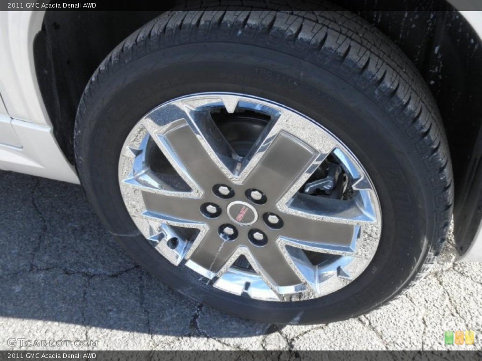 2011 GMC Acadia Denali AWD Wheel and Tire Photo #45477190