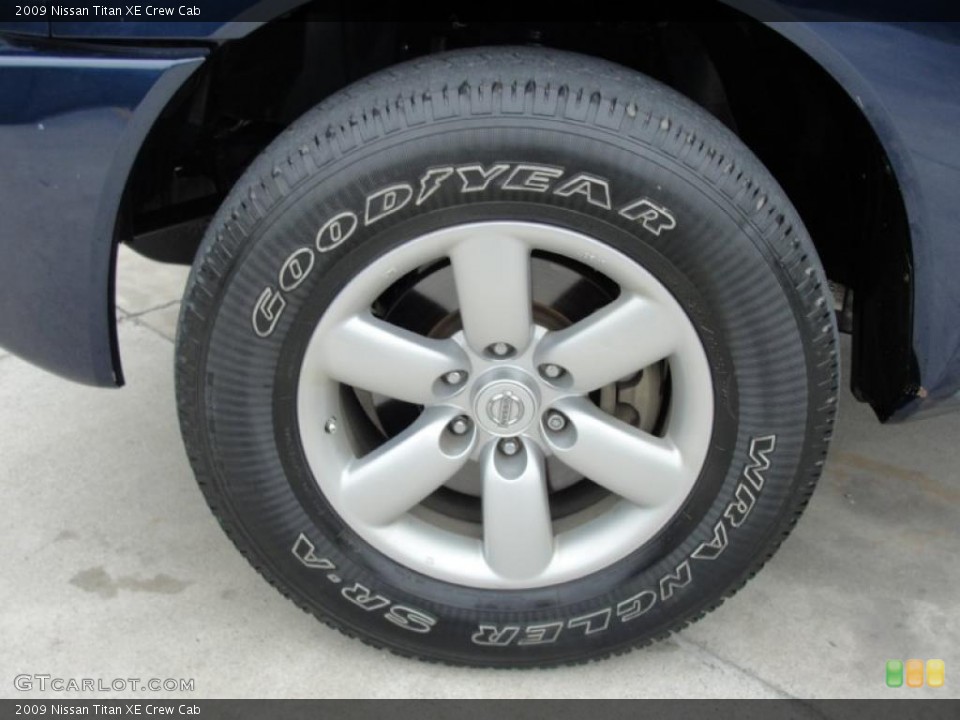 2009 Nissan Titan XE Crew Cab Wheel and Tire Photo #45480694