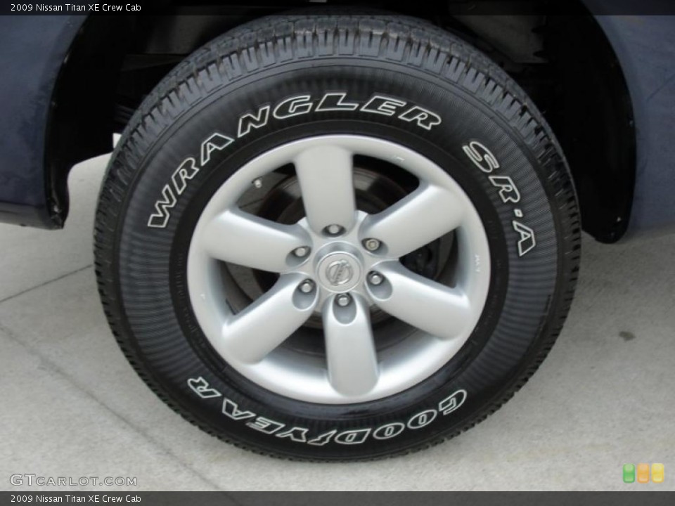 2009 Nissan Titan XE Crew Cab Wheel and Tire Photo #45480715