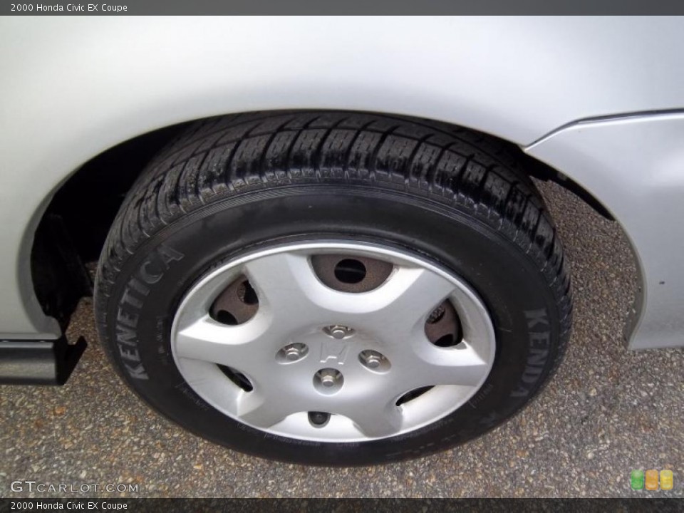 2000 Honda Civic EX Coupe Wheel and Tire Photo #45487418