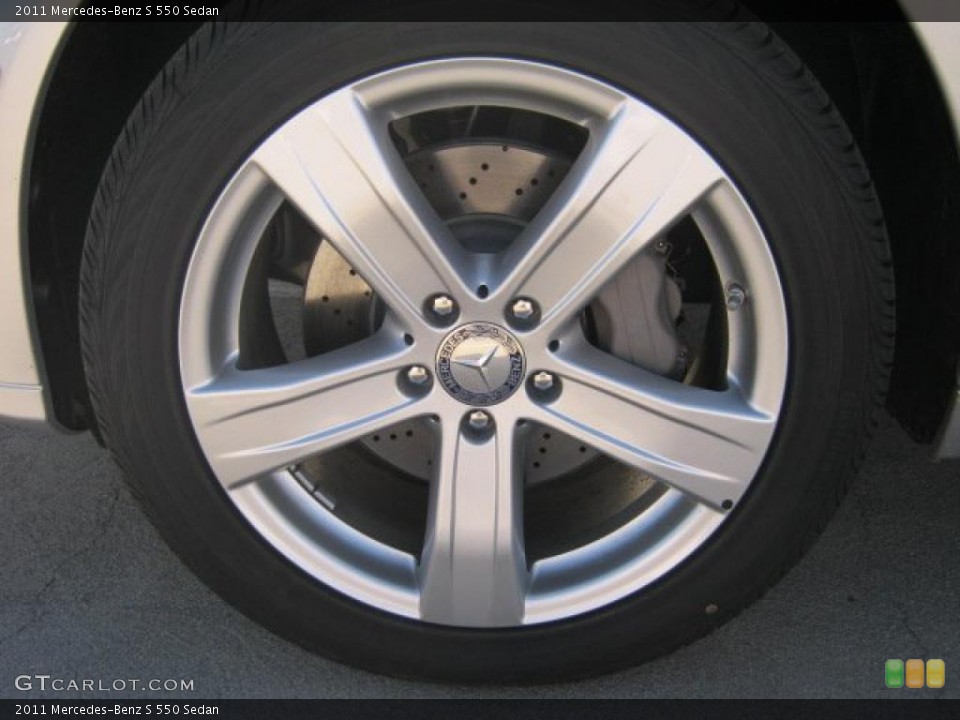 2011 Mercedes-Benz S 550 Sedan Wheel and Tire Photo #45491878
