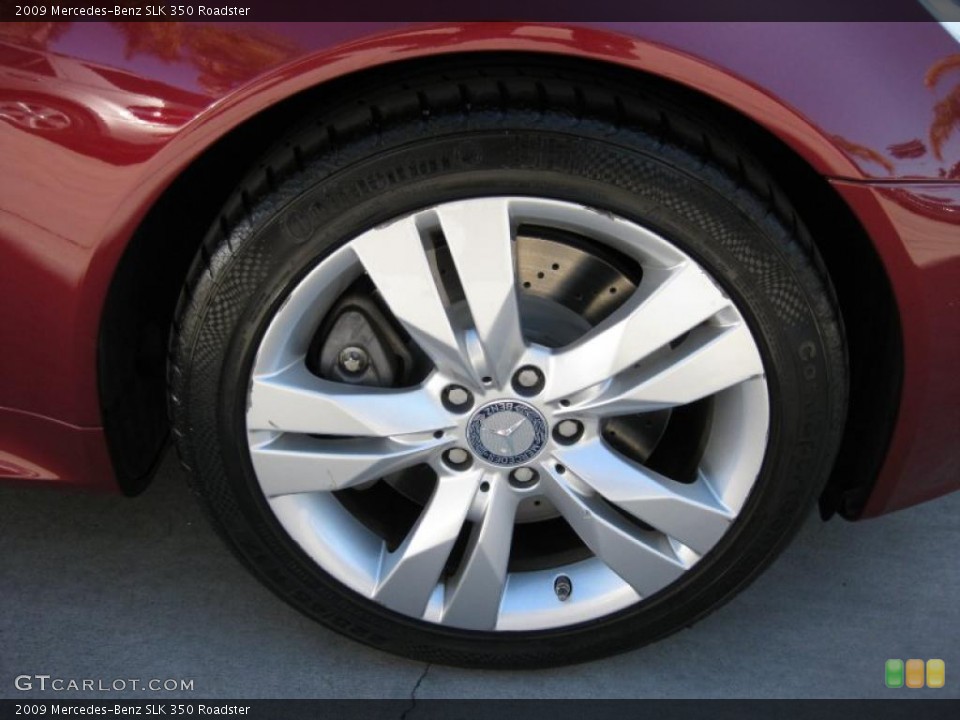 2009 Mercedes-Benz SLK 350 Roadster Wheel and Tire Photo #45493638