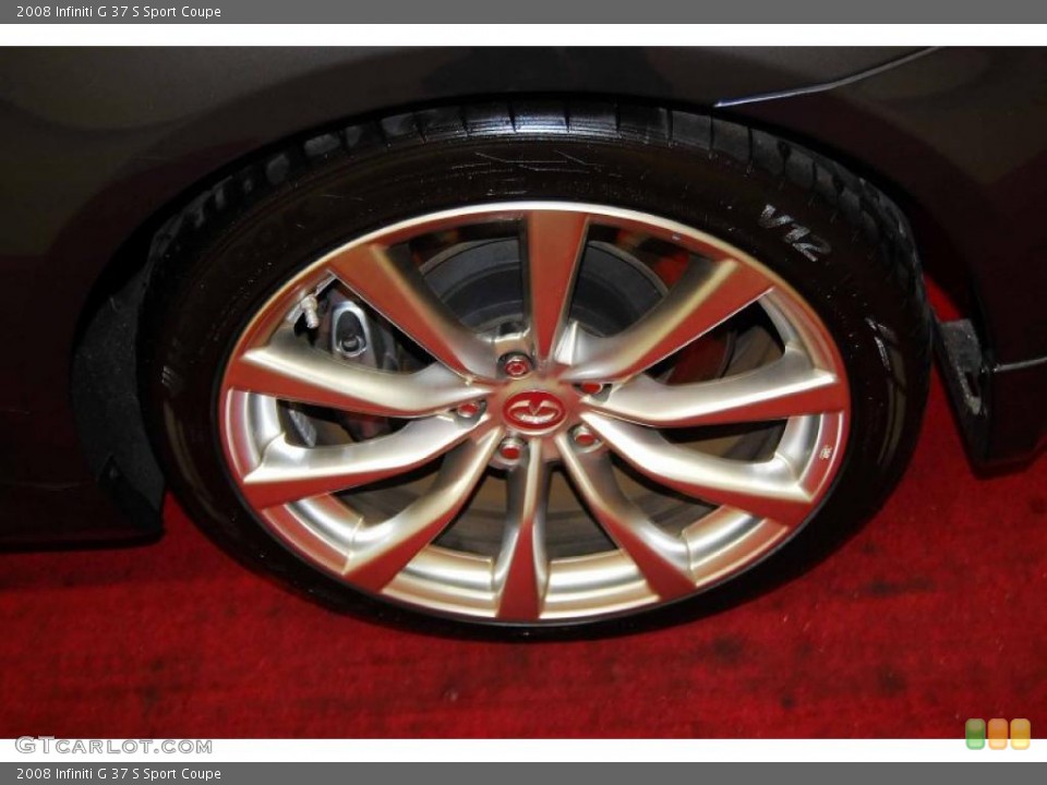 2008 Infiniti G 37 S Sport Coupe Wheel and Tire Photo #45494227