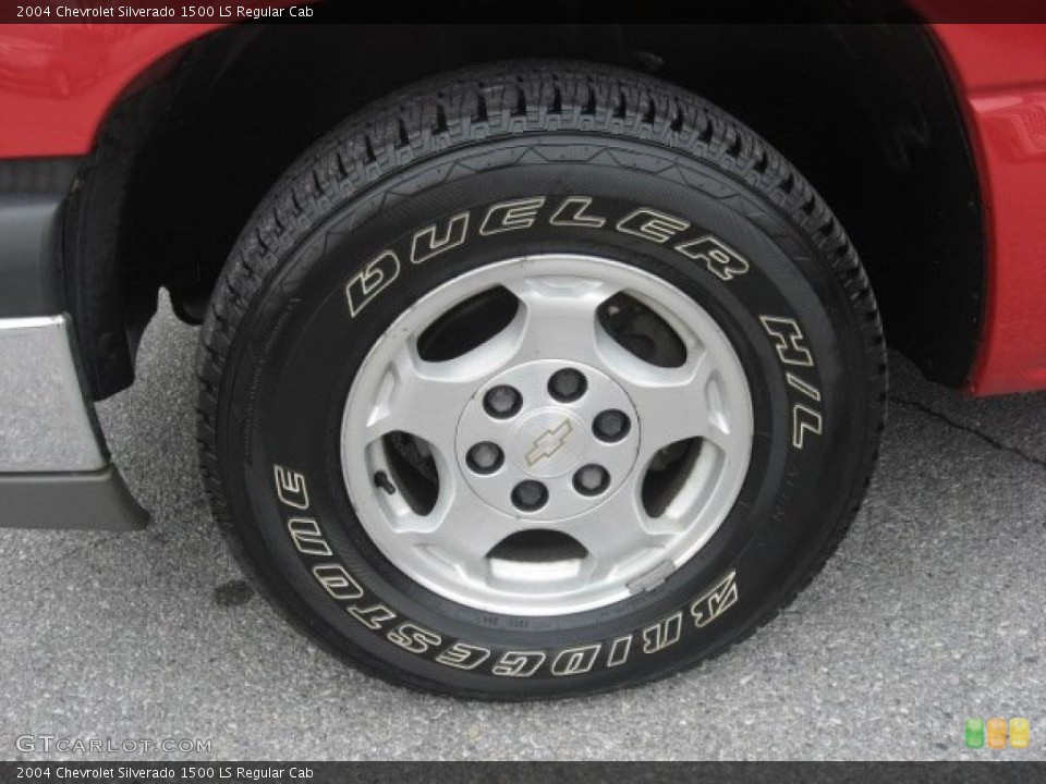2004 Chevrolet Silverado 1500 LS Regular Cab Wheel and Tire Photo #45517324