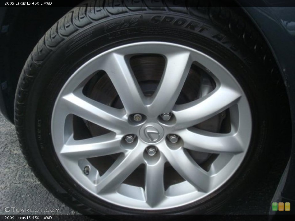 2009 Lexus LS 460 L AWD Wheel and Tire Photo #45532120