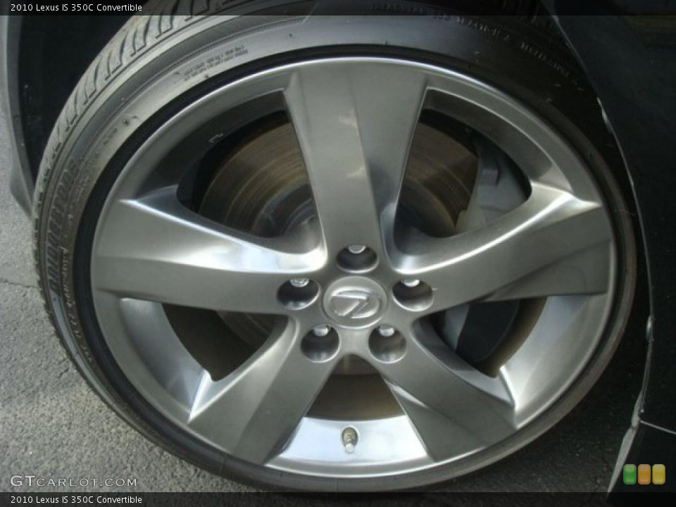 2010 Lexus IS 350C Convertible Wheel and Tire Photo #45533681