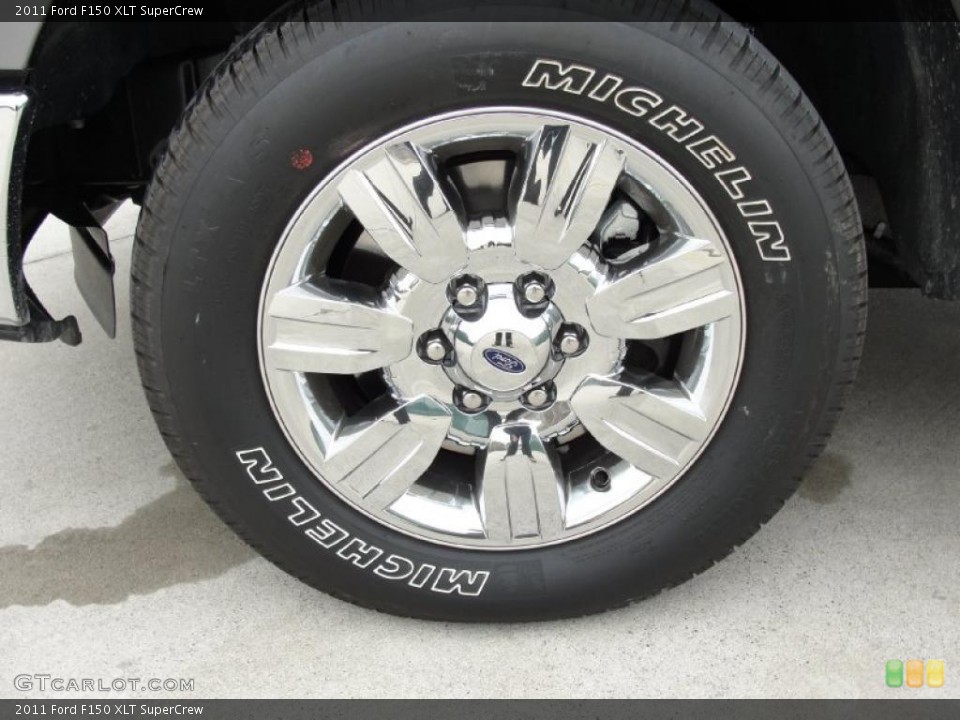 2011 Ford F150 XLT SuperCrew Wheel and Tire Photo #45537025