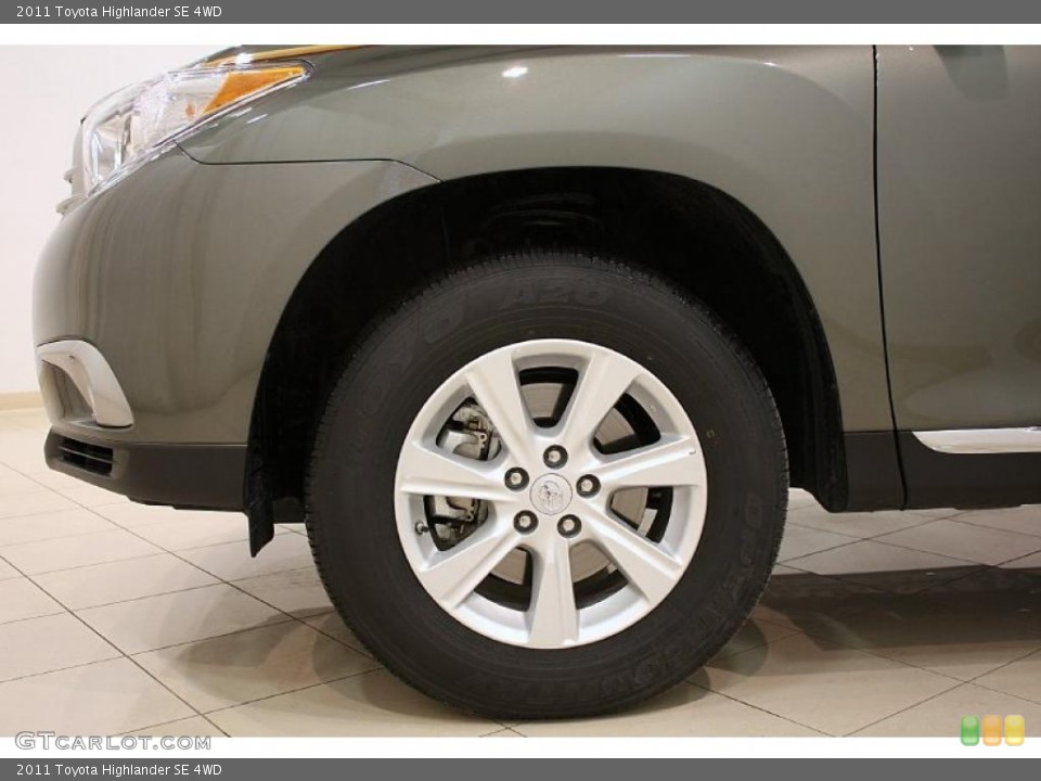 2011 Toyota Highlander SE 4WD Wheel and Tire Photo #45537210