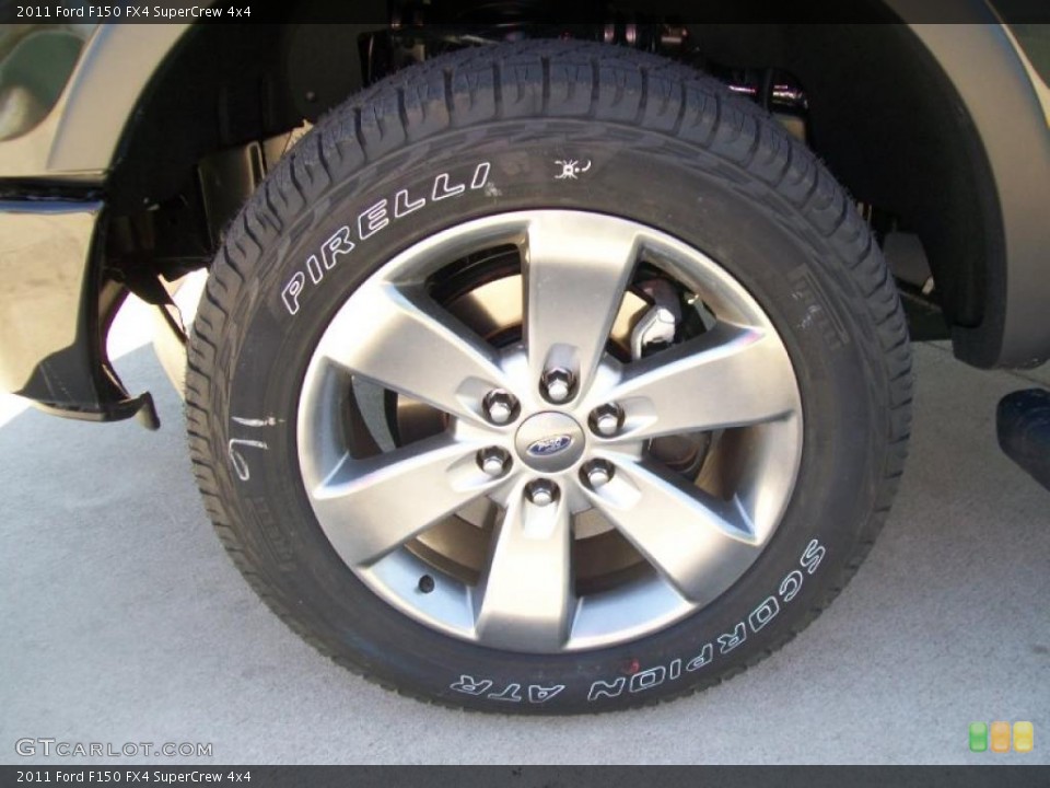 2011 Ford F150 FX4 SuperCrew 4x4 Wheel and Tire Photo #45537454