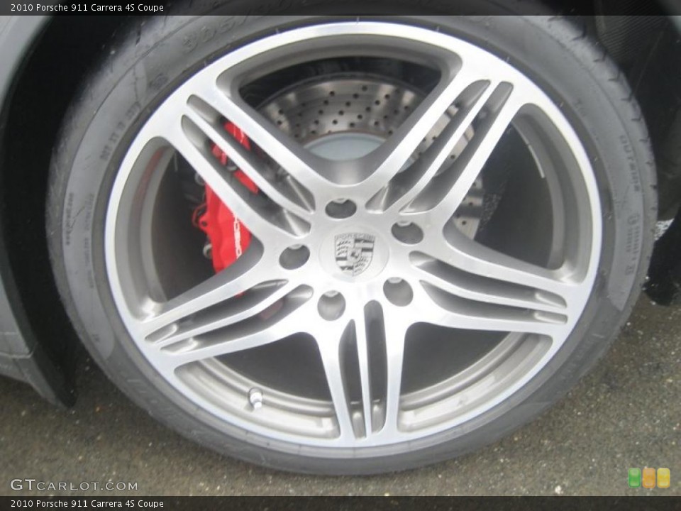 2010 Porsche 911 Carrera 4S Coupe Wheel and Tire Photo #45547609