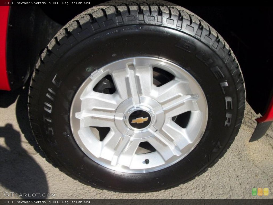 2011 Chevrolet Silverado 1500 LT Regular Cab 4x4 Wheel and Tire Photo #45552473