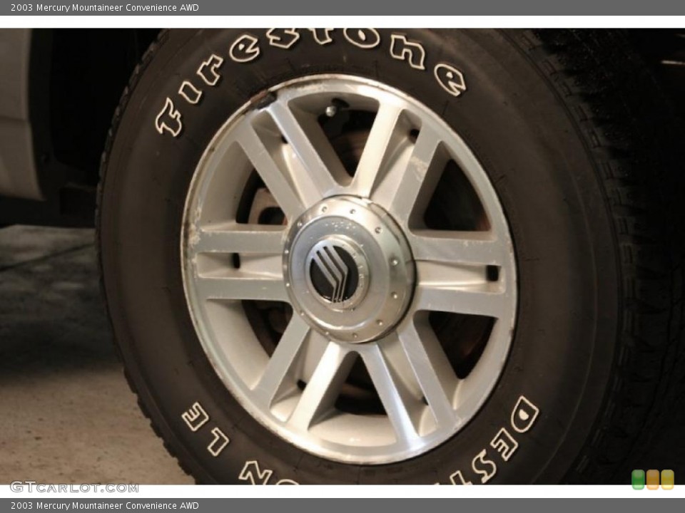 2003 Mercury Mountaineer Convenience AWD Wheel and Tire Photo #45563099