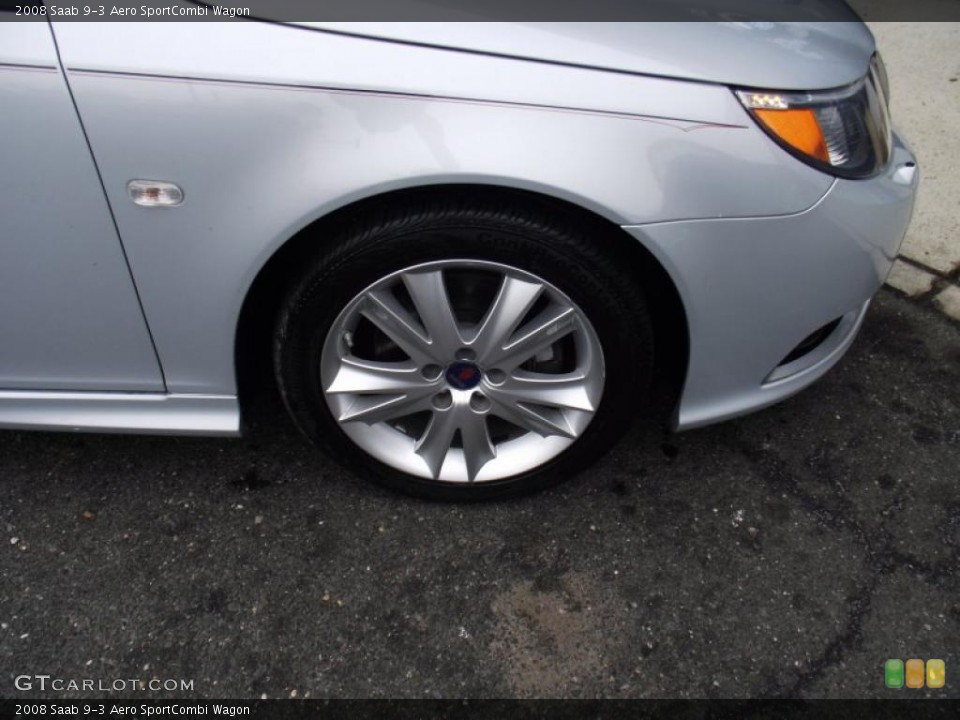 2008 Saab 9-3 Aero SportCombi Wagon Wheel and Tire Photo #45563848