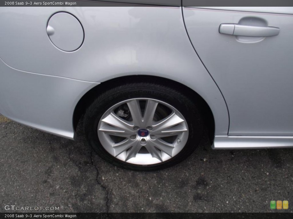 2008 Saab 9-3 Aero SportCombi Wagon Wheel and Tire Photo #45563867