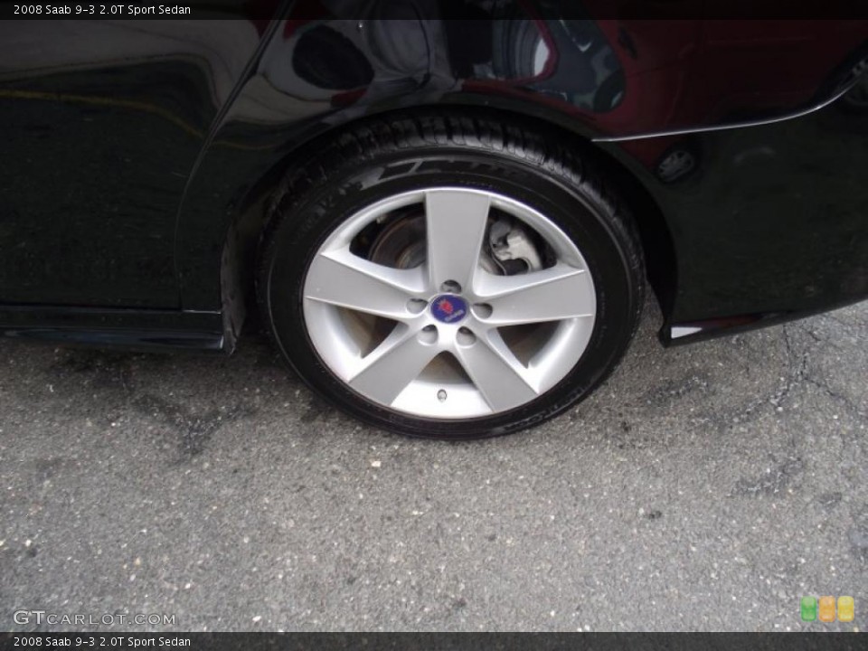 2008 Saab 9-3 2.0T Sport Sedan Wheel and Tire Photo #45564111