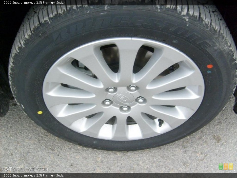 2011 Subaru Impreza 2.5i Premium Sedan Wheel and Tire Photo #45564827