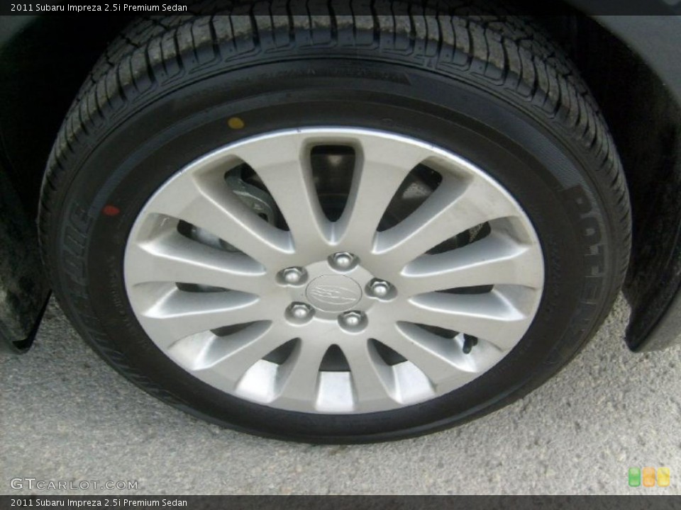 2011 Subaru Impreza 2.5i Premium Sedan Wheel and Tire Photo #45565167