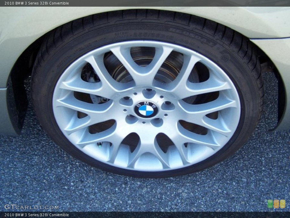2010 BMW 3 Series 328i Convertible Wheel and Tire Photo #45566895