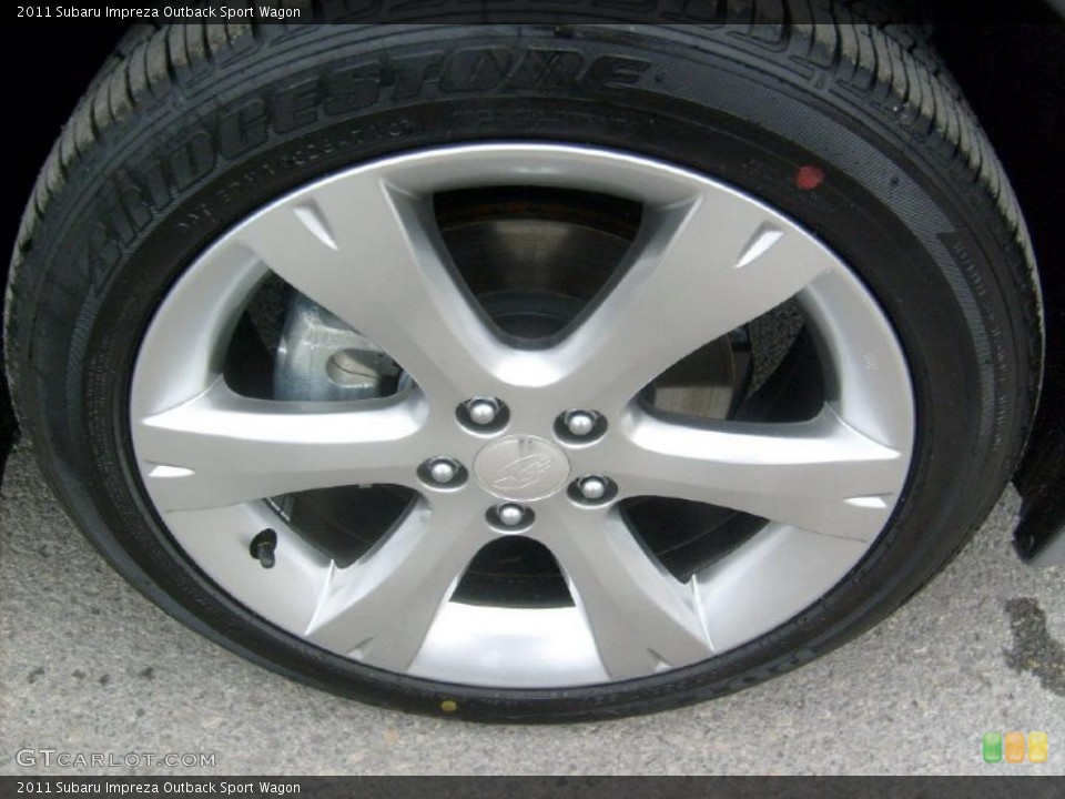 2011 Subaru Impreza Outback Sport Wagon Wheel and Tire Photo #45568531