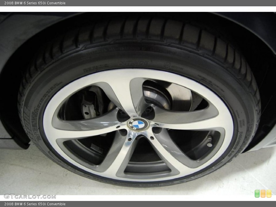 2008 BMW 6 Series 650i Convertible Wheel and Tire Photo #45570011