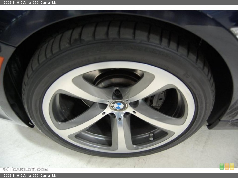 2008 BMW 6 Series 650i Convertible Wheel and Tire Photo #45570067