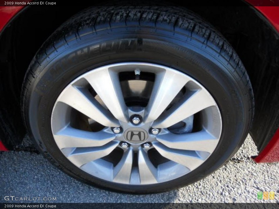 2009 Honda Accord EX Coupe Wheel and Tire Photo #45573274