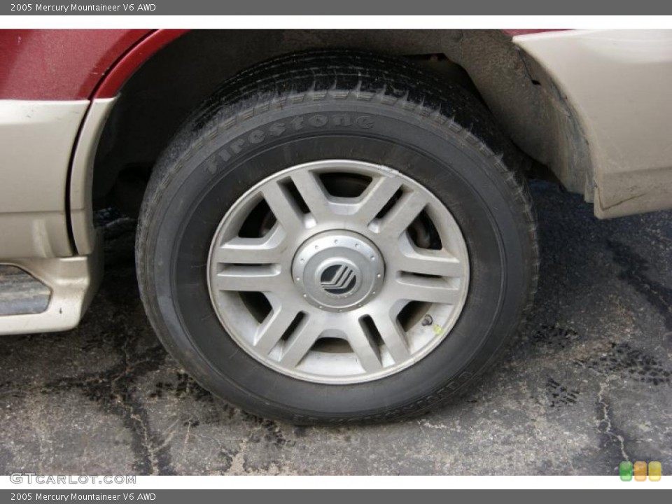 2005 Mercury Mountaineer V6 AWD Wheel and Tire Photo #45574646