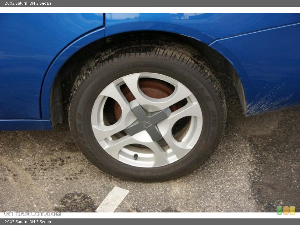 2003 Saturn ION 3 Sedan Wheel and Tire Photo #45575114