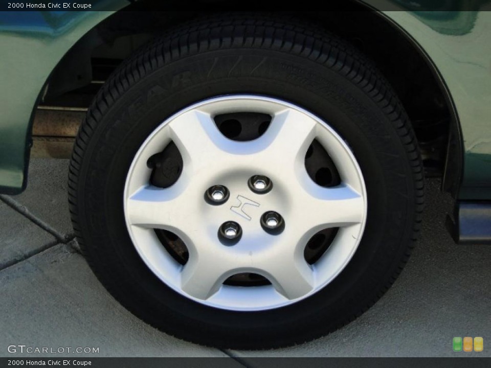 2000 Honda Civic EX Coupe Wheel and Tire Photo #45583331