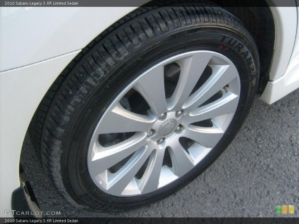 2010 Subaru Legacy 3.6R Limited Sedan Wheel and Tire Photo #45592595