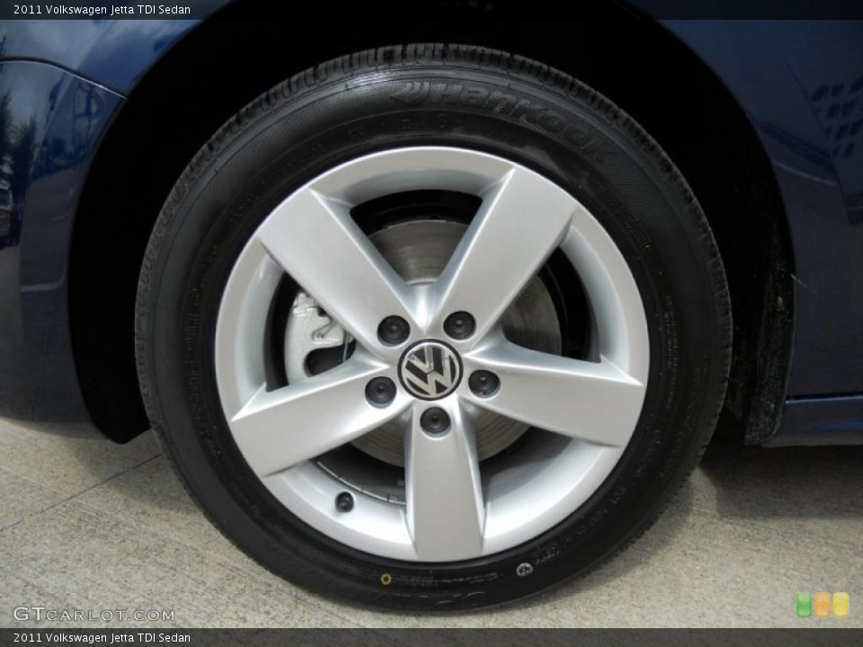2011 Volkswagen Jetta TDI Sedan Wheel and Tire Photo #45596264