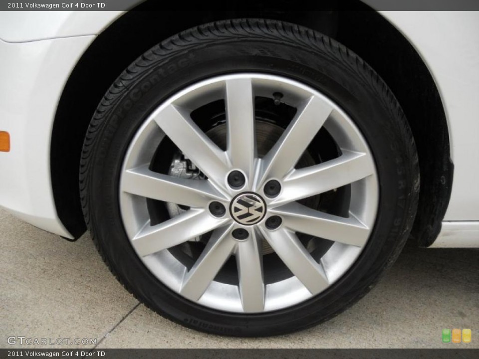 2011 Volkswagen Golf 4 Door TDI Wheel and Tire Photo #45599457