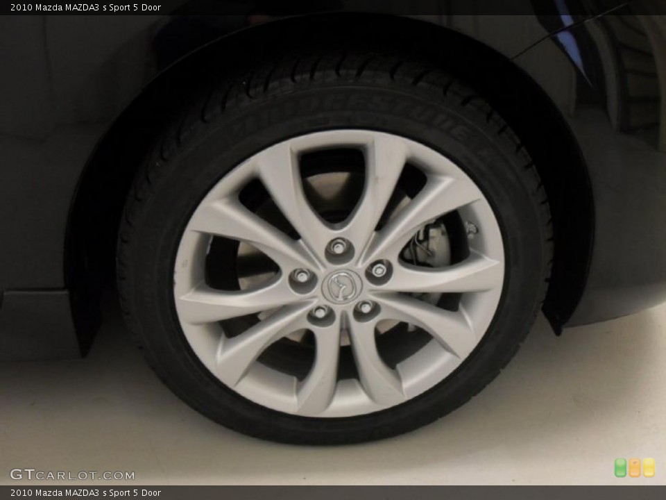 2010 Mazda MAZDA3 s Sport 5 Door Wheel and Tire Photo #45613915